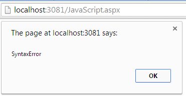 Detect Error in JavaScript