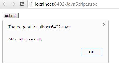 Ajax Call Successful