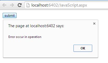 Call Back Function Error