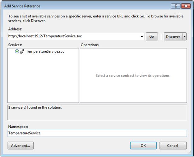 Add service reference