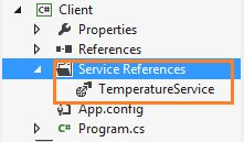 WCF service reference