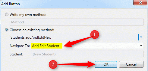 methods dropdown in html