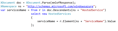 LINQ to XML in Windows Azure