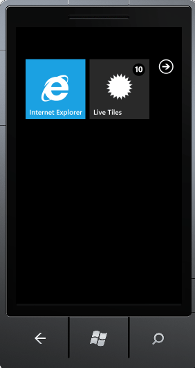 Live Tiles in Windows Phone 7.5 or Mango phone