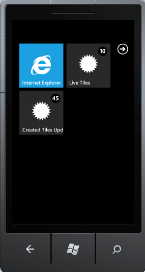 Live Tiles in Windows Phone 7.5 or Mango phone