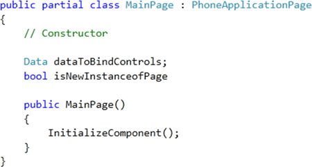 Restore and Preserve Page State for Windows Phone 7.5 or Mango Phone