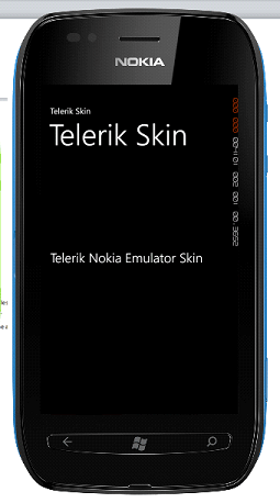 Telerik Nokia Lumia WP7 skins