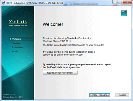 Telerik RadControls for Windows Phone 7