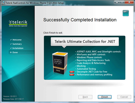 Telerik RadControls for Windows Phone 7