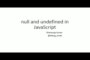 Video: What is Null and Undefined in JavaS...