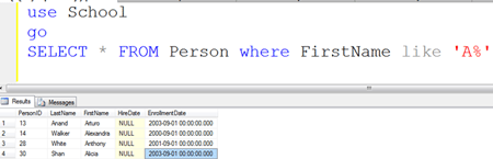 SQURE Bracket in sql server