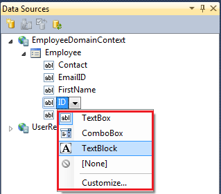 control for each Column