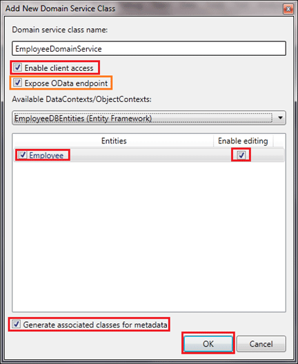 add entity to the Domain Service
