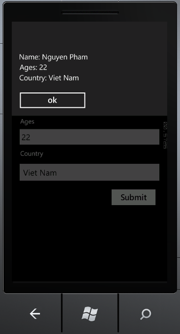 Listpicker in Windows Phone