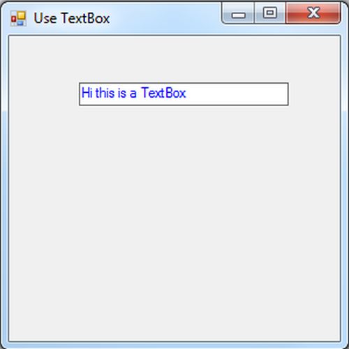 UseTextBox