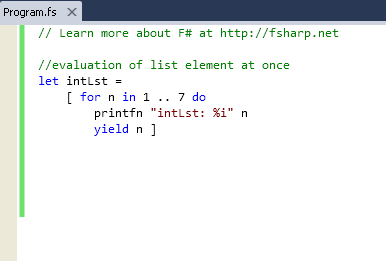 Evaluation of List element