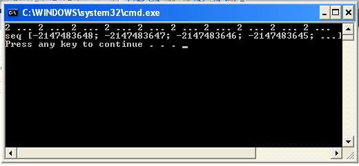 init-and-initinfinite Output