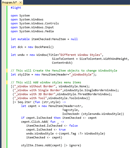 Window Style code part1