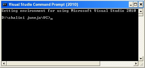 visual studio command prompt