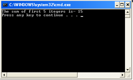 Tail Recursion Output