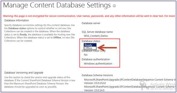 selected content database