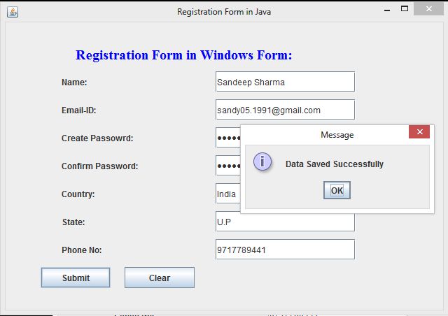 PopMenu Show Message 