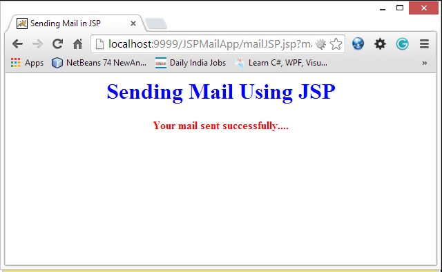 Showing Confirmation Message
