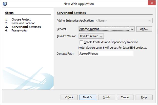 Server and java version wizard
