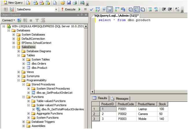 Check the resulting Physical Database