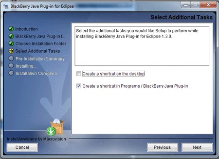 Installation of BlackBerry Plugin