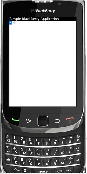 BlackBerry project output