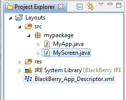 my package in blackberry