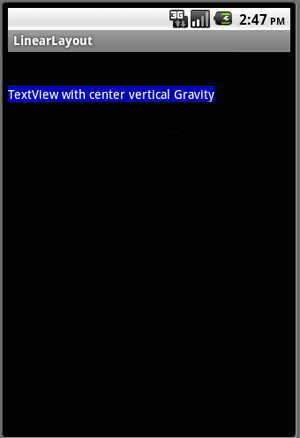Gravity Center Vertical property