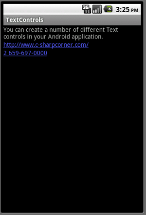 textview autolink in android