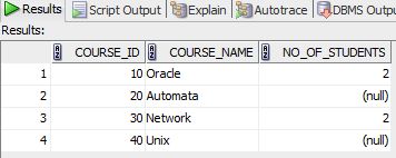Subquery using Select Clause