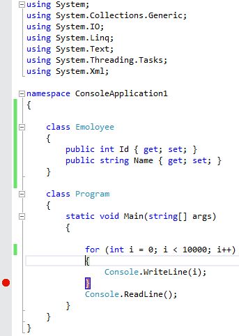 breakpoint change line example