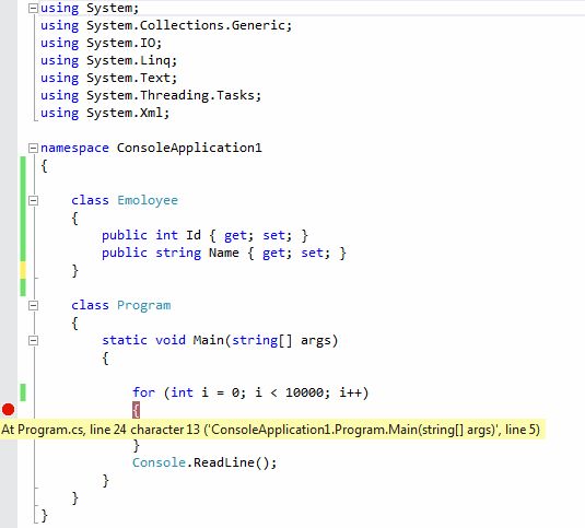 debugging application