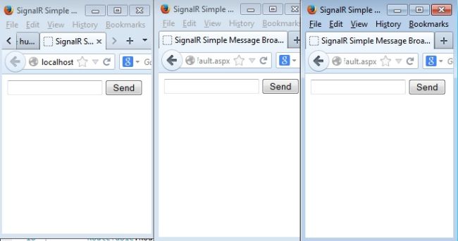Output with multiple browsers