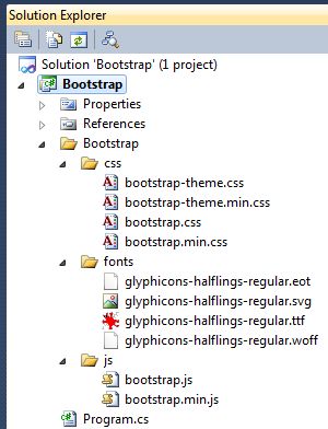 Bootstrap File Structure