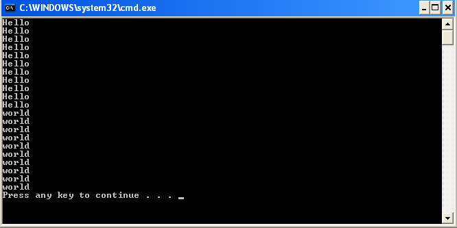 With priority thread