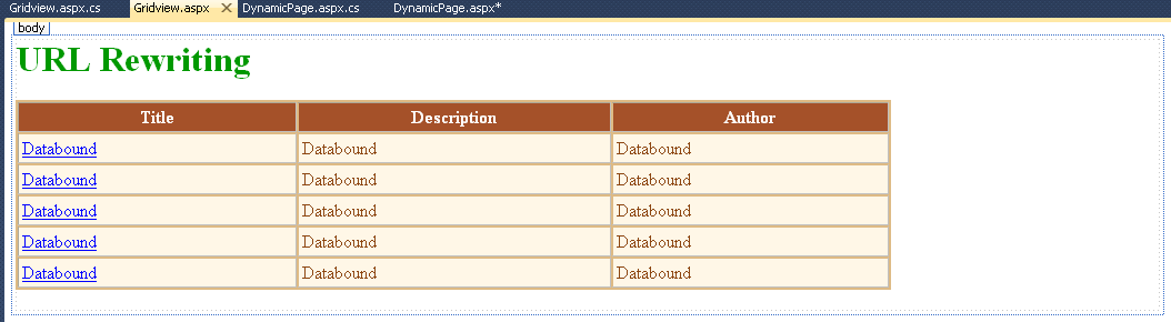 gridview with property