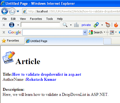 show record dynamically