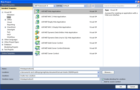 Web site appli8cation