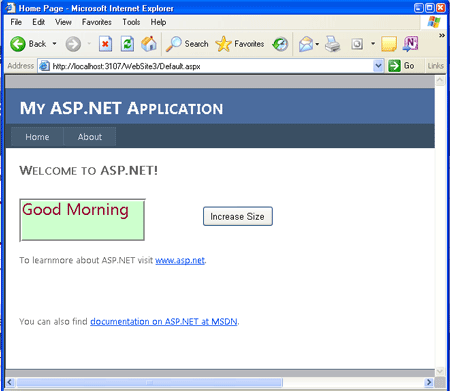 Increase in size output