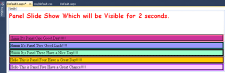 Design of Default page