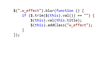 JQuery for adding effect