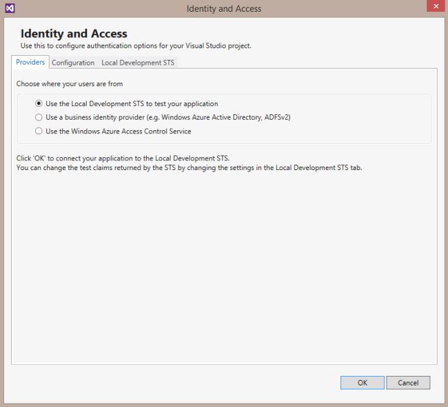 Identity and Access Provider Tab