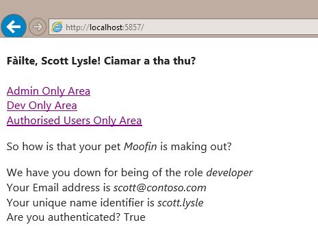 Index displaying the claim data