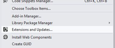 Loading Extensions and Updates