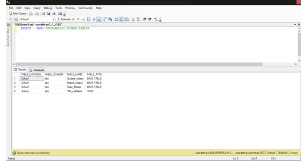 Information_Schema.Tables